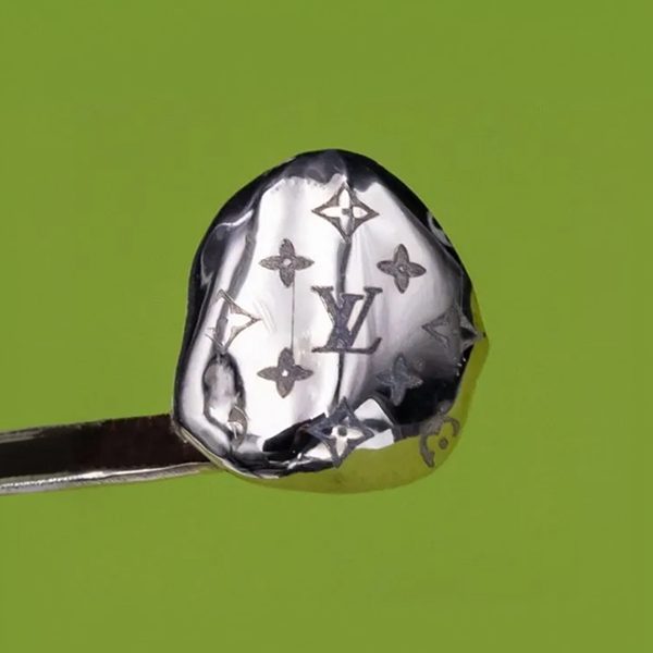 14K Gold Double with Double Laser Printed Design