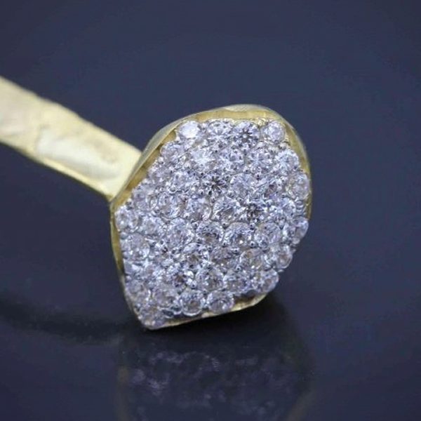 Moissanite Double in 10K Gold